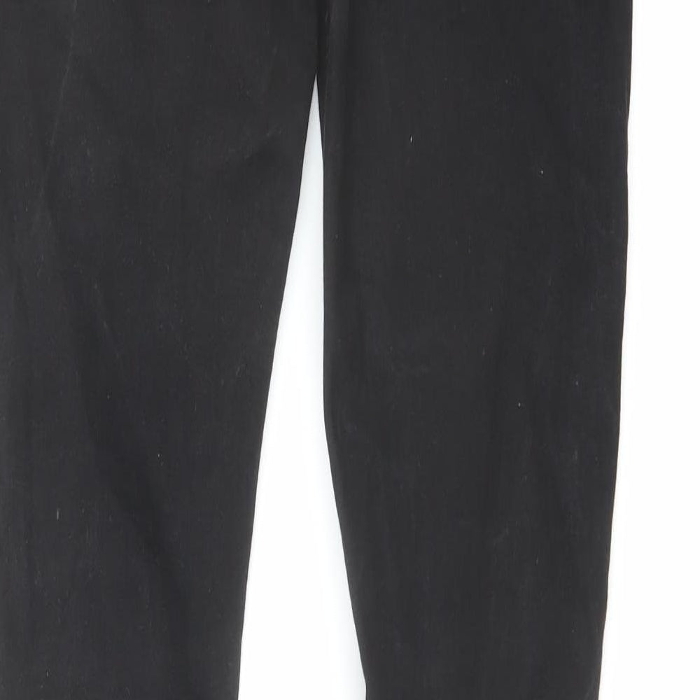 Topman Mens Black Cotton Skinny Jeans Size 32 in L32 in Regular Button