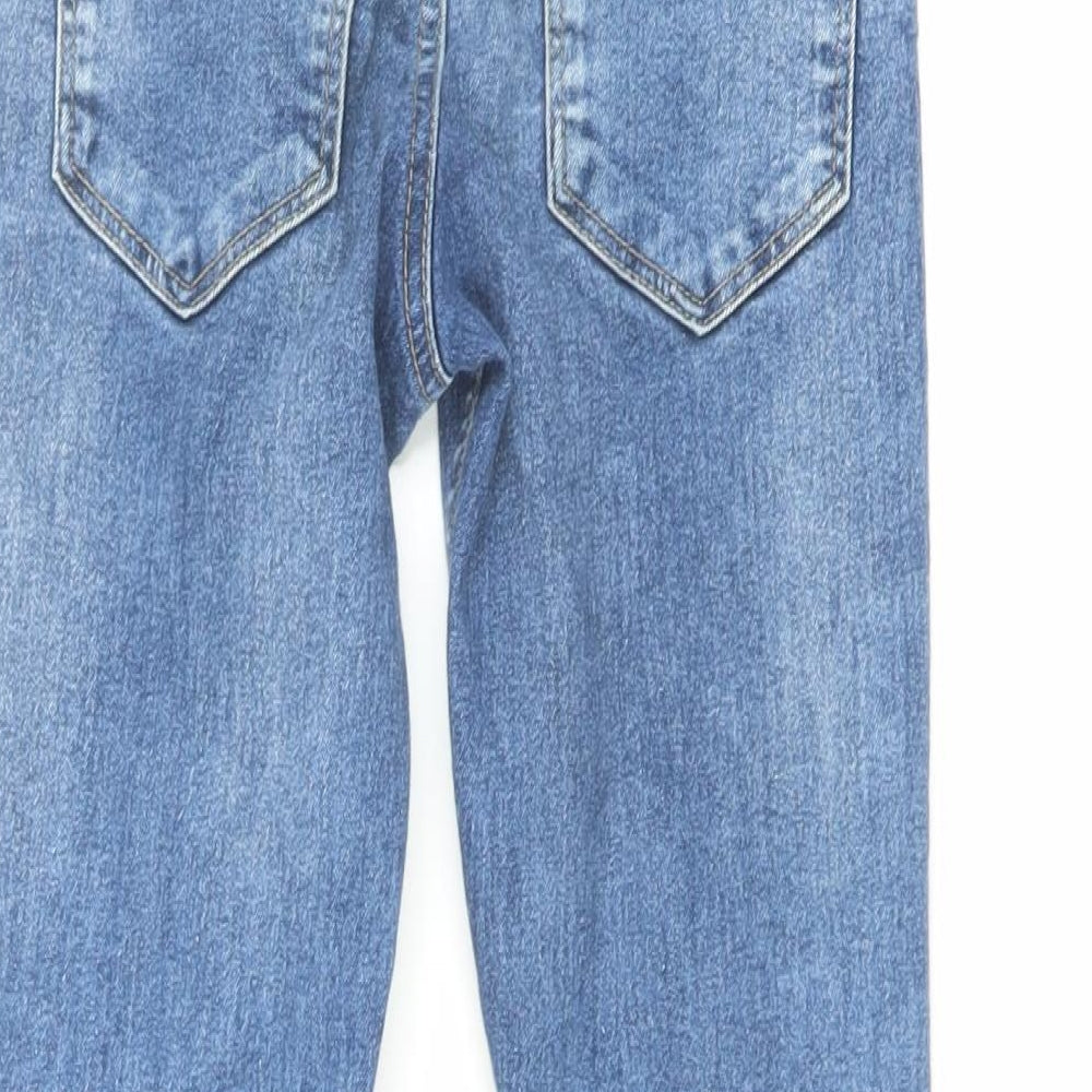 NEXT Boys Blue Cotton Skinny Jeans Size 8 Years Regular Button