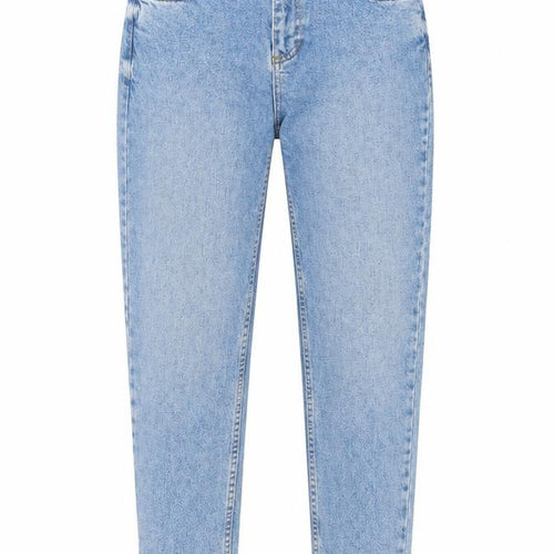 Topshop Womens Blue Cotton Mom Jeans Size 26 in L26 in Regular Button