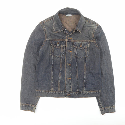 Marks and Spencer Womens Blue Jacket Size 12 Button - Vintage