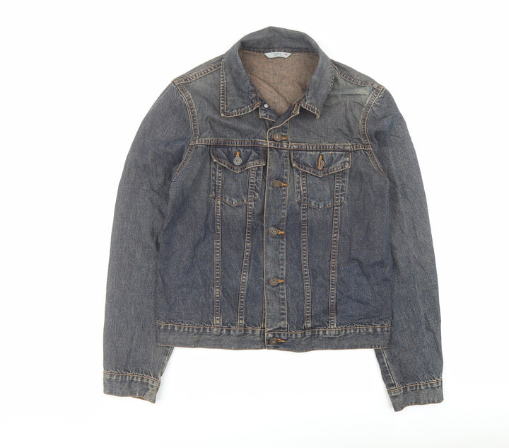 Marks and Spencer Womens Blue Jacket Size 12 Button - Vintage