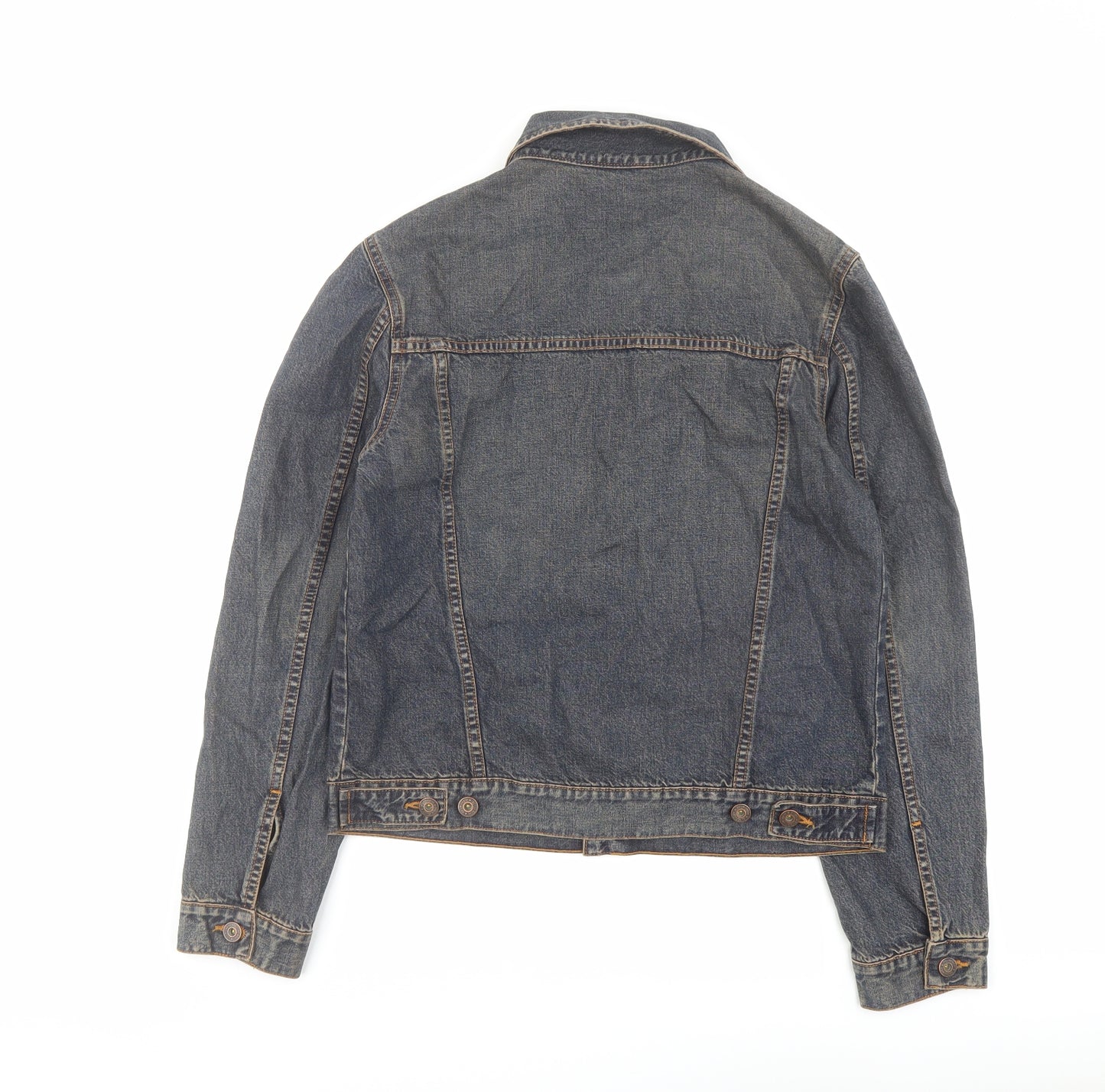 Marks and Spencer Womens Blue Jacket Size 12 Button - Vintage