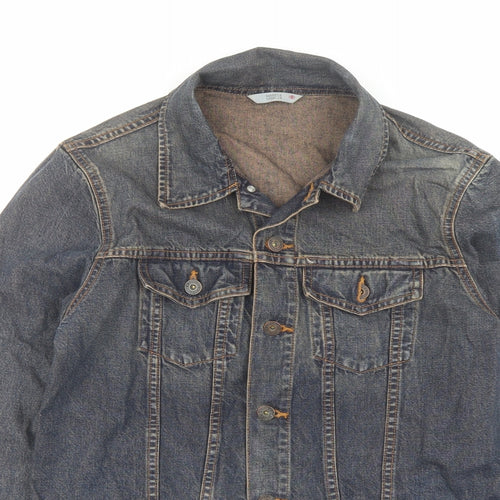 Marks and Spencer Womens Blue Jacket Size 12 Button - Vintage