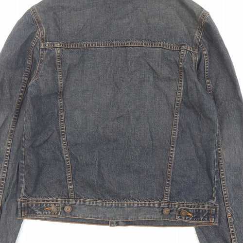 Marks and Spencer Womens Blue Jacket Size 12 Button - Vintage