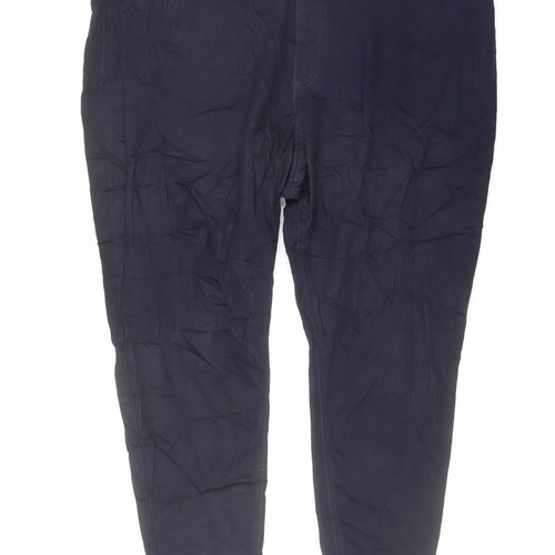 Marks and Spencer Womens Blue Cotton Skinny Jeans Size 26 L26 in Regular Button