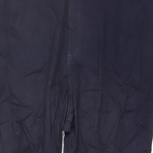 Marks and Spencer Womens Blue Cotton Skinny Jeans Size 26 L26 in Regular Button