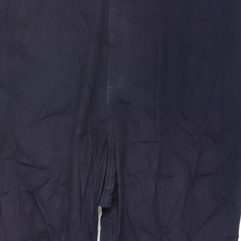 Marks and Spencer Womens Blue Cotton Skinny Jeans Size 26 L26 in Regular Button