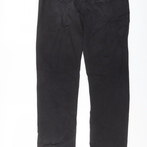 Marks and Spencer Womens Blue Cotton Straight Jeans Size 12 L32 in Regular Button