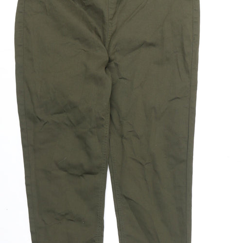Marks and Spencer Womens Green Cotton Jegging Jeans Size 14 L21 in Regular
