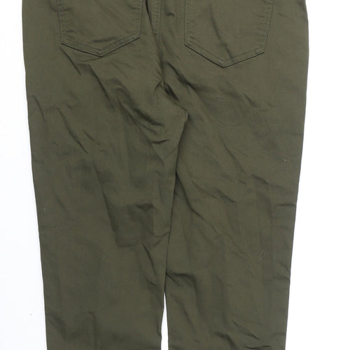 Marks and Spencer Womens Green Cotton Jegging Jeans Size 14 L21 in Regular