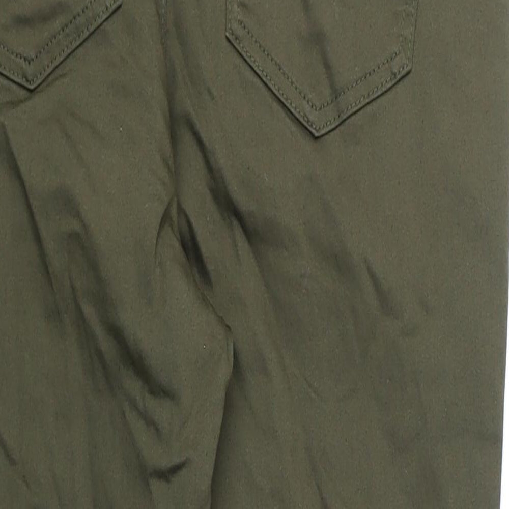 Marks and Spencer Womens Green Cotton Jegging Jeans Size 14 L21 in Regular