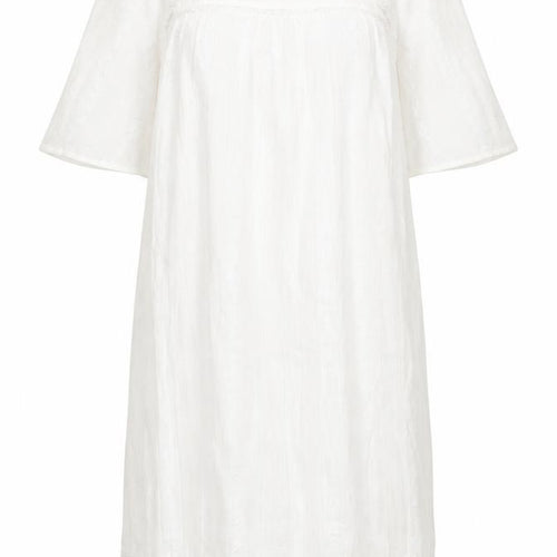 Marks and Spencer Womens White Geometric Cotton Top Dress Size 8