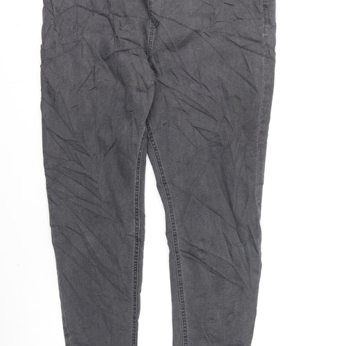 Marks and Spencer Womens Grey Cotton Jegging Jeans Size 18 L28 in Regular
