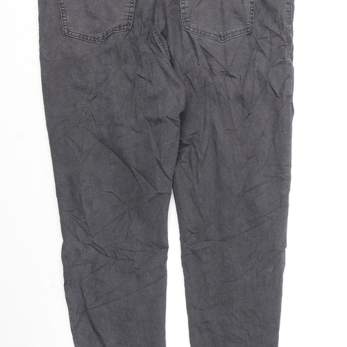 Marks and Spencer Womens Grey Cotton Jegging Jeans Size 18 L28 in Regular