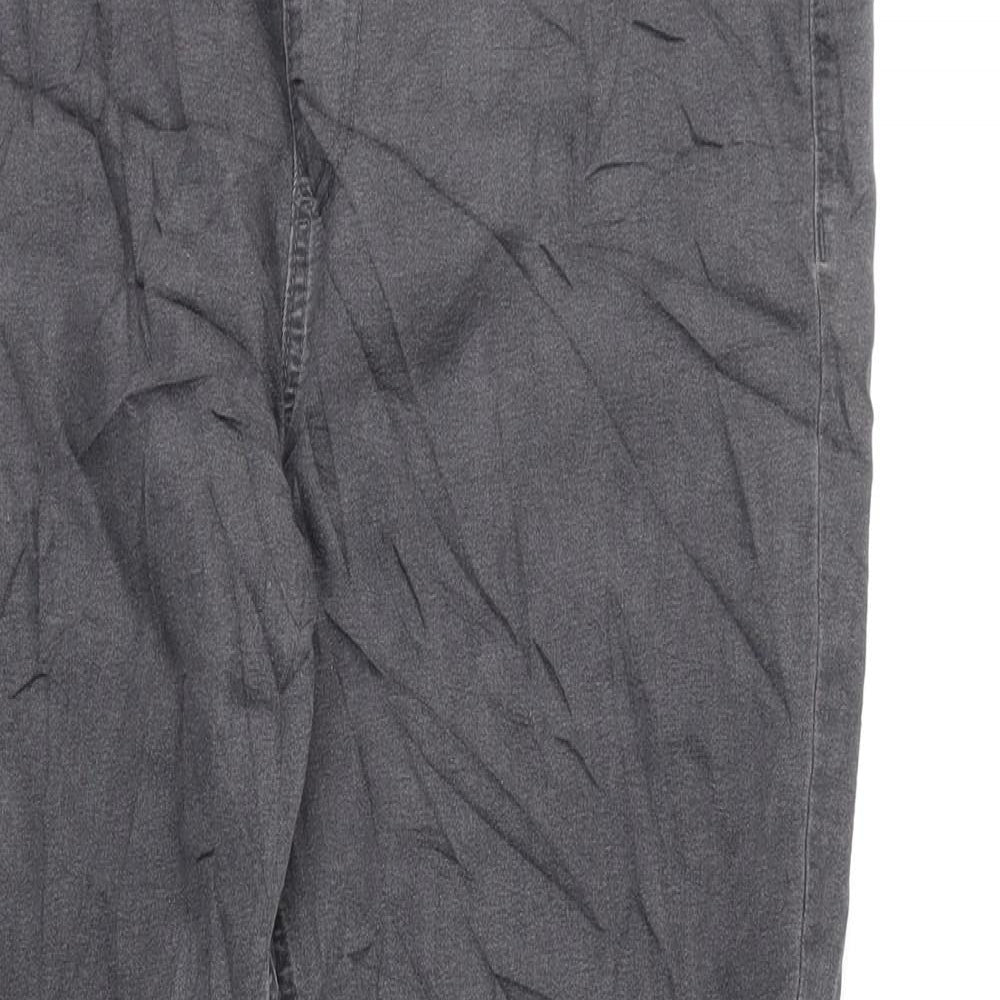Marks and Spencer Womens Grey Cotton Jegging Jeans Size 18 L28 in Regular
