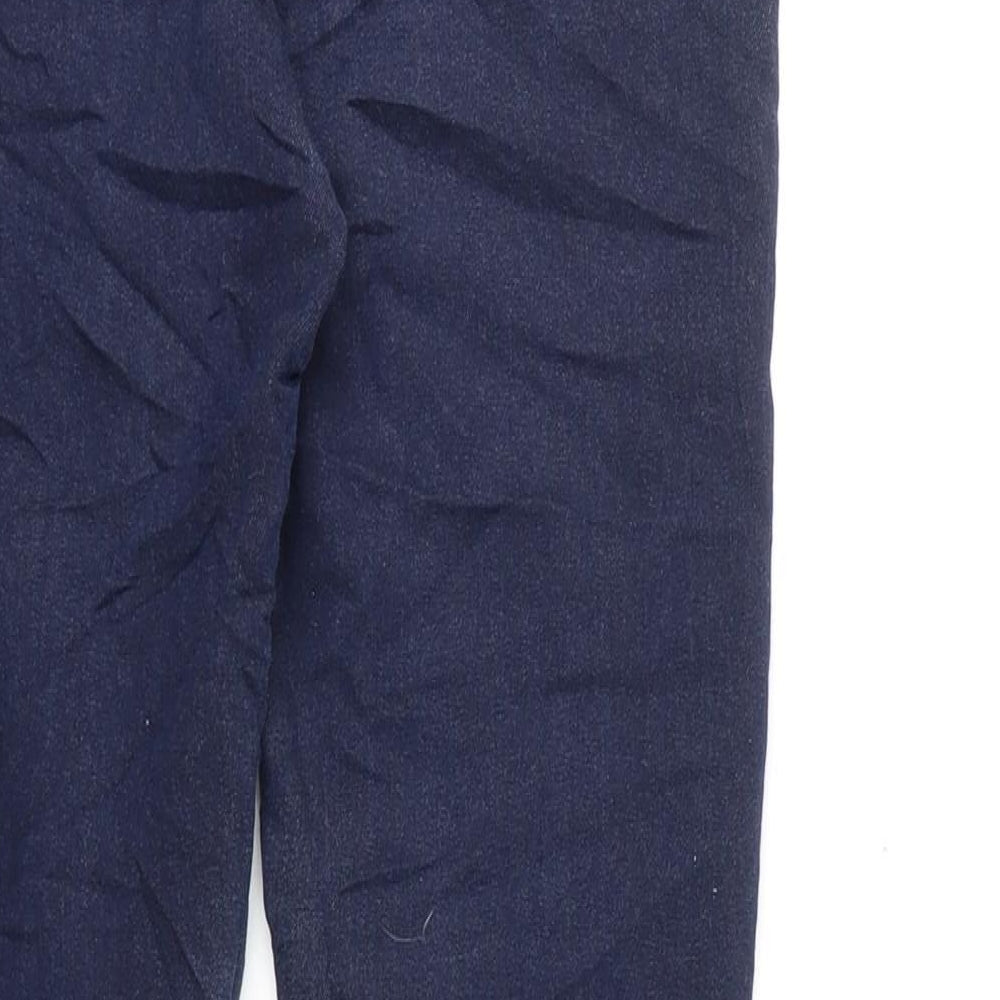 Marks and Spencer Womens Blue Cotton Jegging Jeans Size 10 L28 in Regular Zip