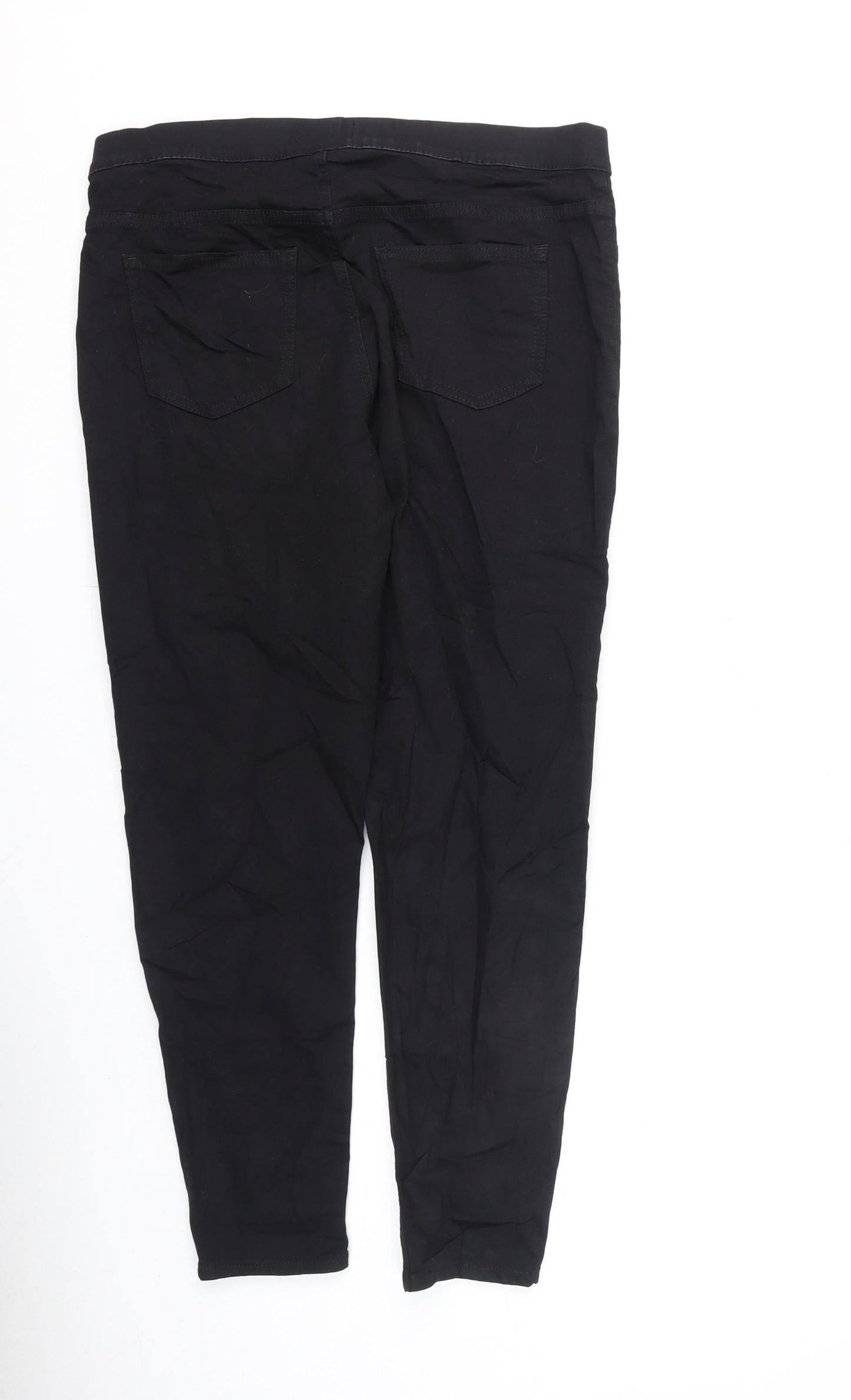 Marks and Spencer Womens Black Cotton Jegging Jeans Size 34 in L25 in Regular
