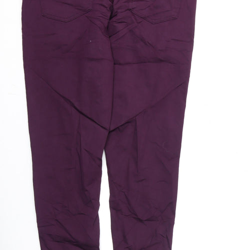 Marks and Spencer Womens Purple Cotton Jegging Jeans Size 18 L27 in Regular