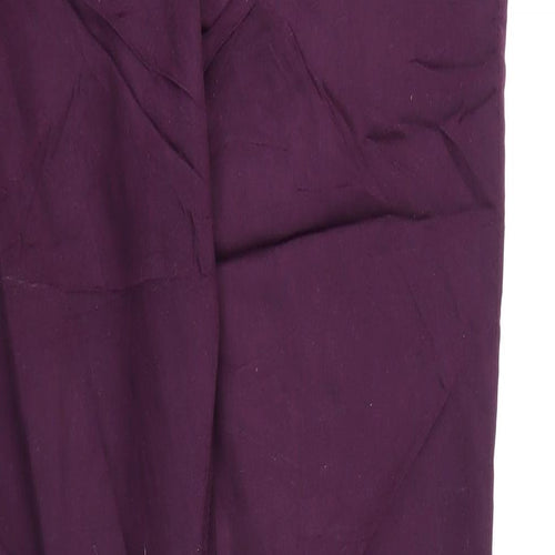 Marks and Spencer Womens Purple Cotton Jegging Jeans Size 18 L27 in Regular