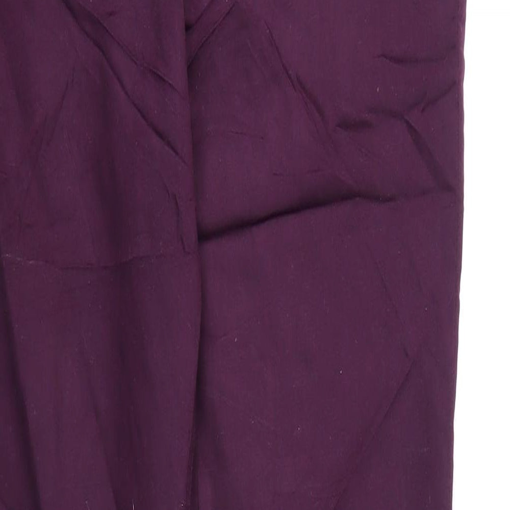Marks and Spencer Womens Purple Cotton Jegging Jeans Size 18 L27 in Regular