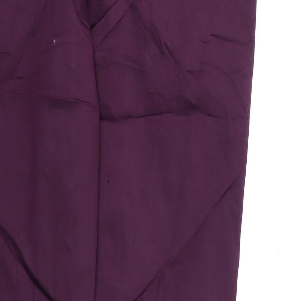 Marks and Spencer Womens Purple Cotton Jegging Jeans Size 18 L27 in Regular