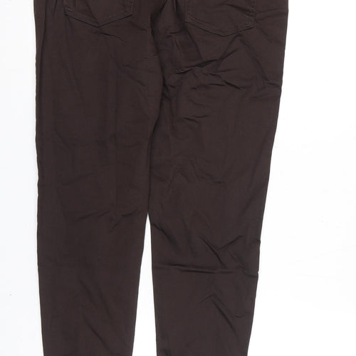 Marks and Spencer Womens Brown Cotton Jegging Jeans Size 16 L26 in Regular