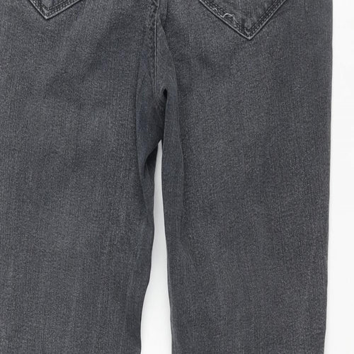 Refuge Womens Grey Cotton Skinny Jeans Size 8 L30 in Regular Zip