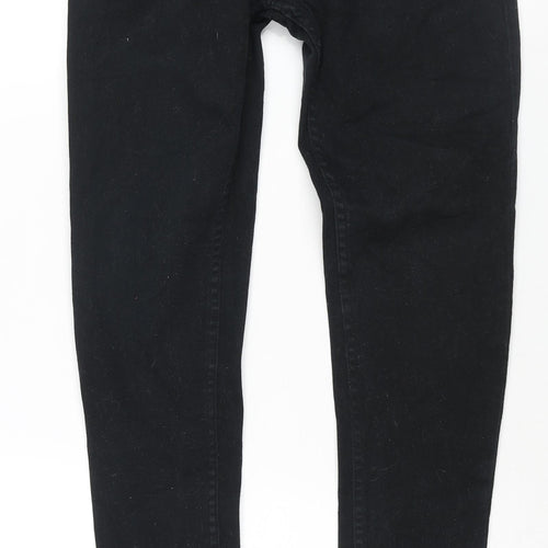 Denim & Co. Mens Black Cotton Skinny Jeans Size 30 in L30 in Regular Zip