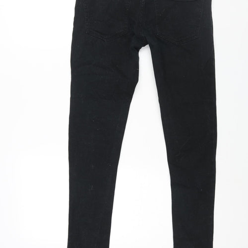 Denim & Co. Mens Black Cotton Skinny Jeans Size 30 in L30 in Regular Zip