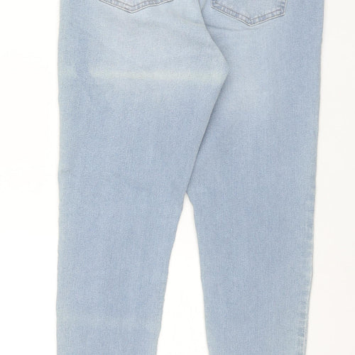 Marks and Spencer Womens Blue Cotton Jegging Jeans Size 14 L28 in Regular