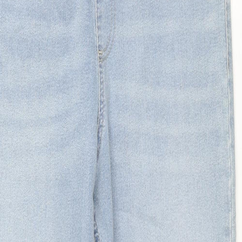 Marks and Spencer Womens Blue Cotton Jegging Jeans Size 14 L28 in Regular