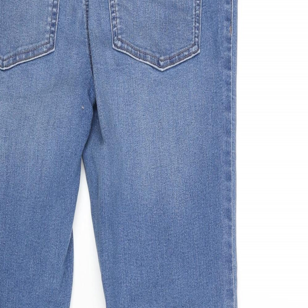 Marks and Spencer Womens Blue Cotton Jegging Jeans Size 10 L26 in Regular