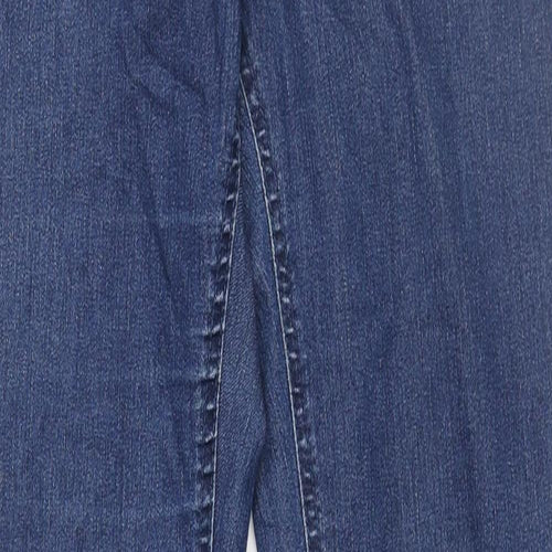 h7m Womens Blue Cotton Skinny Jeans Size 10 L32 in Regular Zip