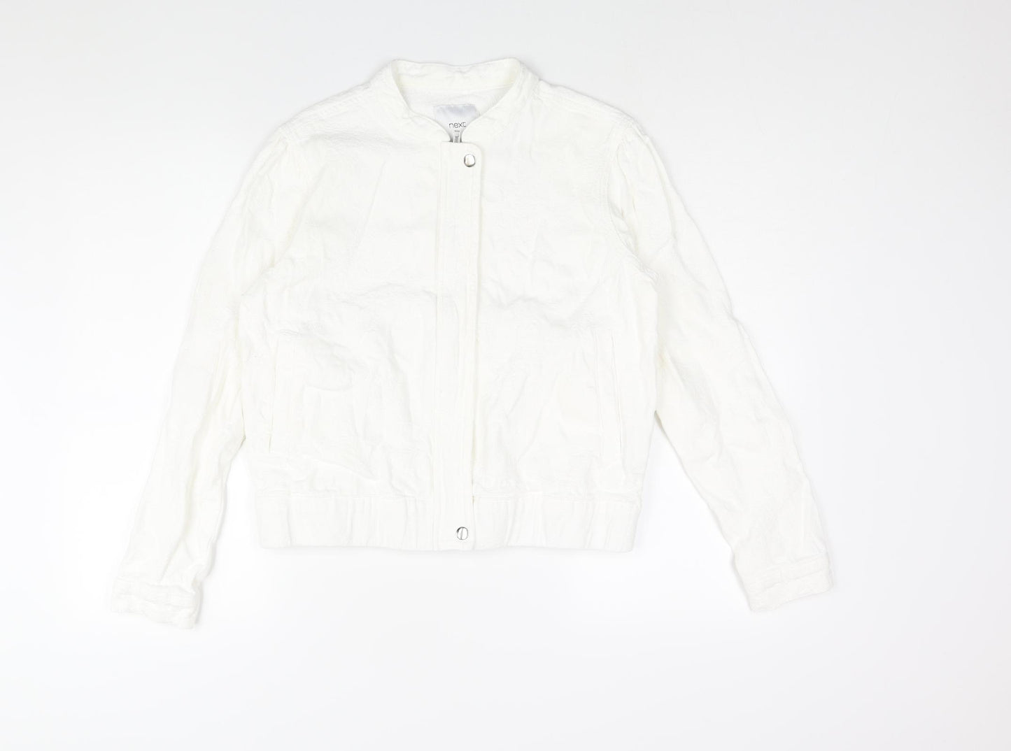 NEXT Womens White Jacket Size 12 Zip