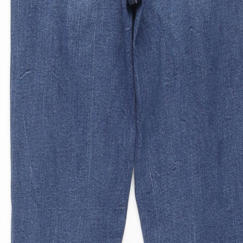 Denim & Co. Womens Blue Cotton Skinny Jeans Size 10 L31 in Regular Zip