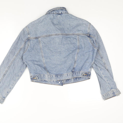 New Look Womens Blue Jacket Size 14 Button