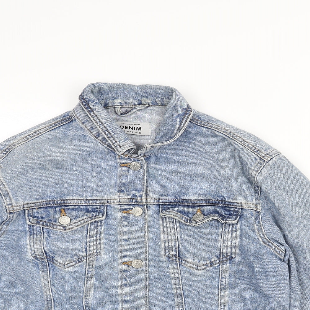 New Look Womens Blue Jacket Size 14 Button