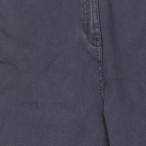 NEXT Womens Blue Cotton Skinny Jeans Size 12 L27 in Regular Zip