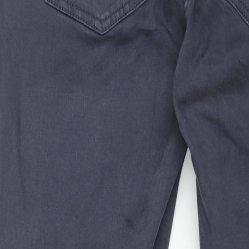 NEXT Womens Blue Cotton Skinny Jeans Size 12 L27 in Regular Zip