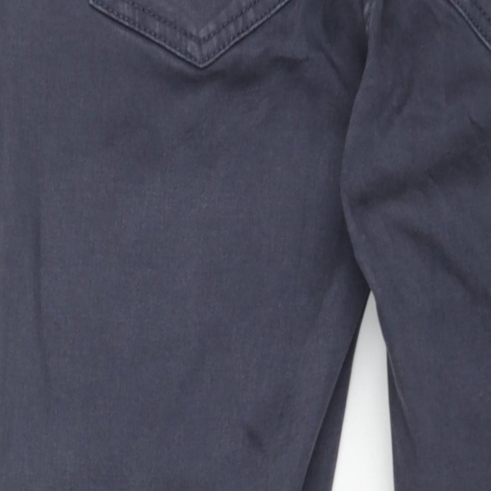 NEXT Womens Blue Cotton Skinny Jeans Size 12 L27 in Regular Zip