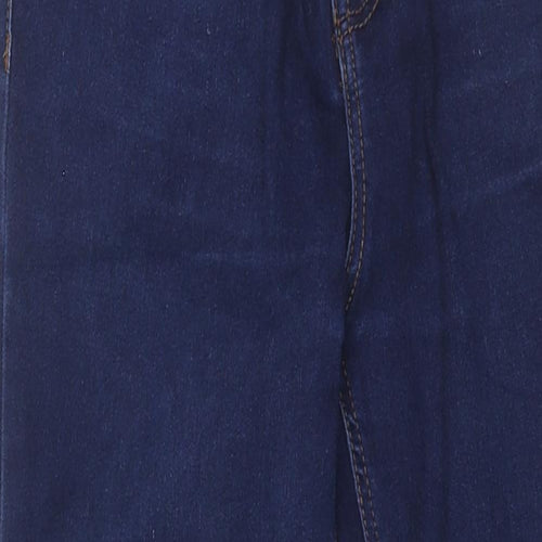 New Look Womens Blue Cotton Skinny Jeans Size 6 L27 in Regular Zip