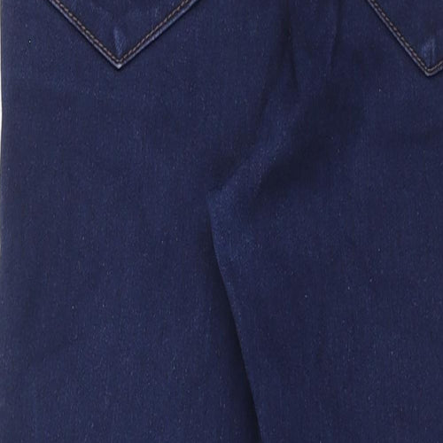 New Look Womens Blue Cotton Skinny Jeans Size 6 L27 in Regular Zip