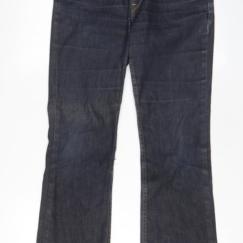 Levi's Womens Blue Cotton Bootcut Jeans Size 30 in L32 in Regular Zip - Pockets
