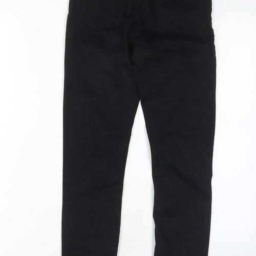Denim & Co. Womens Black Cotton Skinny Jeans Size 8 L27 in Regular Zip - Pockets