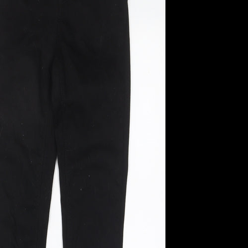 Denim & Co. Womens Black Cotton Skinny Jeans Size 8 L27 in Regular Zip - Pockets