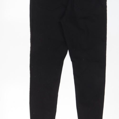 Marks and Spencer Womens Black Cotton Jegging Jeans Size 14 L29 in Regular