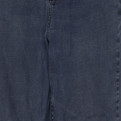 Cotton Traders Mens Blue Cotton Straight Jeans Size 40 in L29 in Regular Zip - Pockets