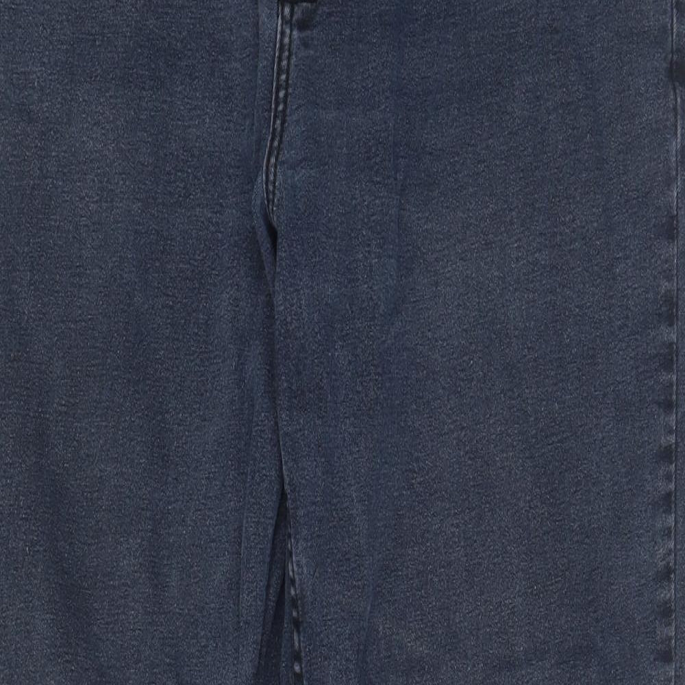 Cotton Traders Mens Blue Cotton Straight Jeans Size 40 in L29 in Regular Zip - Pockets