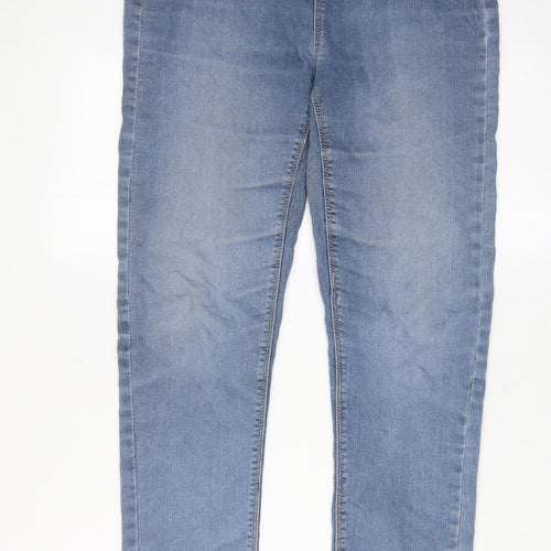 Simply Be Womens Blue Cotton Jegging Jeans Size 14 L28 in Regular