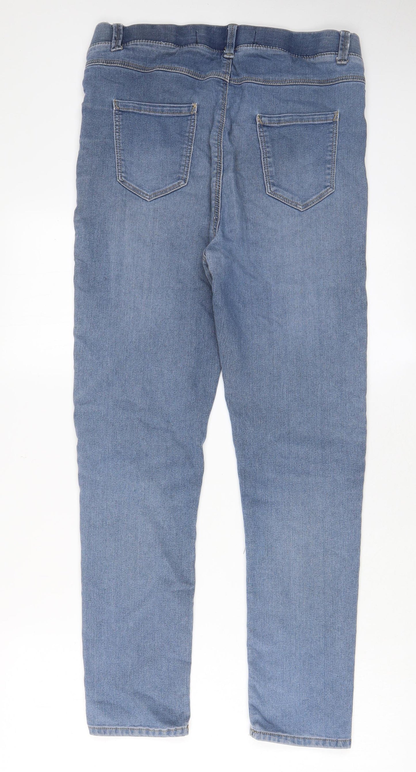Simply Be Womens Blue Cotton Jegging Jeans Size 14 L28 in Regular